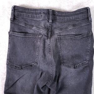 We The Free | Free People Skinny Denim Jeans Black Raw Hem Women 28